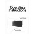 PANASONIC WJAD550 Owner's Manual