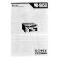 SONY VO9850 Service Manual