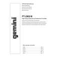 GEMINI PT-2000III Owner's Manual