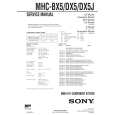 SONY MHCDX5 Service Manual