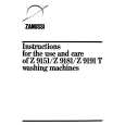 ZANUSSI Z9151 Owner's Manual