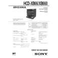 SONY HCDXB66 Service Manual
