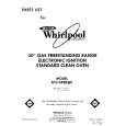 WHIRLPOOL SF316PERW0 Parts Catalog