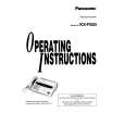 PANASONIC KXF550 Owner's Manual