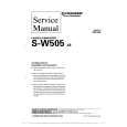 PIONEER SW505 XE Service Manual