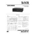 SONY TAF470 Service Manual