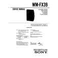 SONY WM-FX39 Service Manual