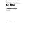 SONY ICF-C150 Owner's Manual