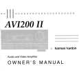 HARMAN KARDON AVI200II Owner's Manual