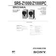 SONY SRSZ1000 Service Manual