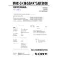 SONY MHCGX9900 Service Manual