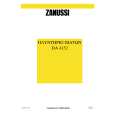 ZANUSSI DA4152 Owner's Manual