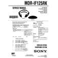 SONY MDRIF125RK Service Manual