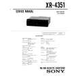 SONY XR4351 Service Manual