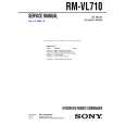 SONY RMVL710 Service Manual