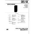 SONY SRS58PC Owner's Manual