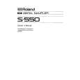 ROLAND S-550 Owner's Manual