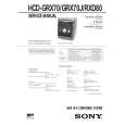 SONY HMCGRX70/J Service Manual