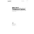 SONY MHC-W77AV Owner's Manual