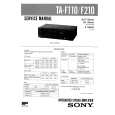 SONY TAF110 Service Manual