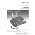 PANASONIC KXF230 Owner's Manual