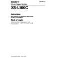 SONY XS-L100C Owner's Manual