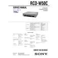 SONY RCDW50C Service Manual