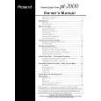 ROLAND PT-2000 Owner's Manual