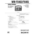 SONY WM-FX463 Service Manual