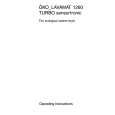 AEG Lavamat 1260 Owner's Manual