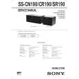 SONY SSSR190 Service Manual