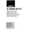 ONKYO A-8190 Owner's Manual