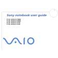 SONY PCG-GRX316SK VAIO Owner's Manual