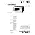SONY TAH7700D Service Manual