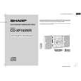 SHARP CDXP160WR Owner's Manual