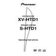 PIONEER XV-HTD1 Owner's Manual