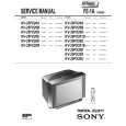 SONY KV29FX20K Service Manual