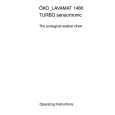 AEG Lavamat 1480 Owner's Manual