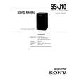 SONY SS-J10 Service Manual
