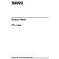 ZANUSSI ZOU444B Owner's Manual