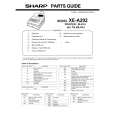 SHARP XE-A202 Parts Catalog