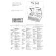 GRUNDIG TK245 Owner's Manual