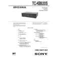 SONY TCKB920S Service Manual