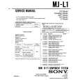 SONY MJ-L1 Service Manual