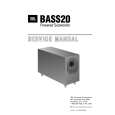 JBL BASS20 Service Manual