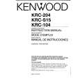 KENWOOD KRC104 Owner's Manual