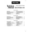 ROTEL RA-314 Service Manual