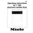 MIELE T366 Owner's Manual