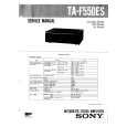SONY TAF550ES Service Manual