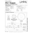 INFINITY RS7KAPPA Service Manual